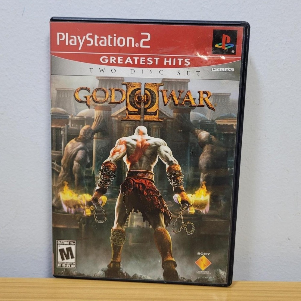 God Of War II Playstation 2 Greatest Hits Two Disc Set very Good with Booklet